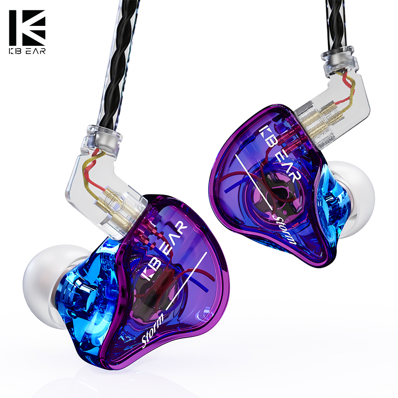 Audio Music Google - Kbear Storm หูฟังอินเอียร์แบบไดนามิกไดรเวอร์อินเอียร์แบบ2ขาหูฟังมีสายหูฟังไฮไฟหูฟังดนตรีแจ๊สร็อคแฟชั่นหูฟังเอียร์บัดนีออน