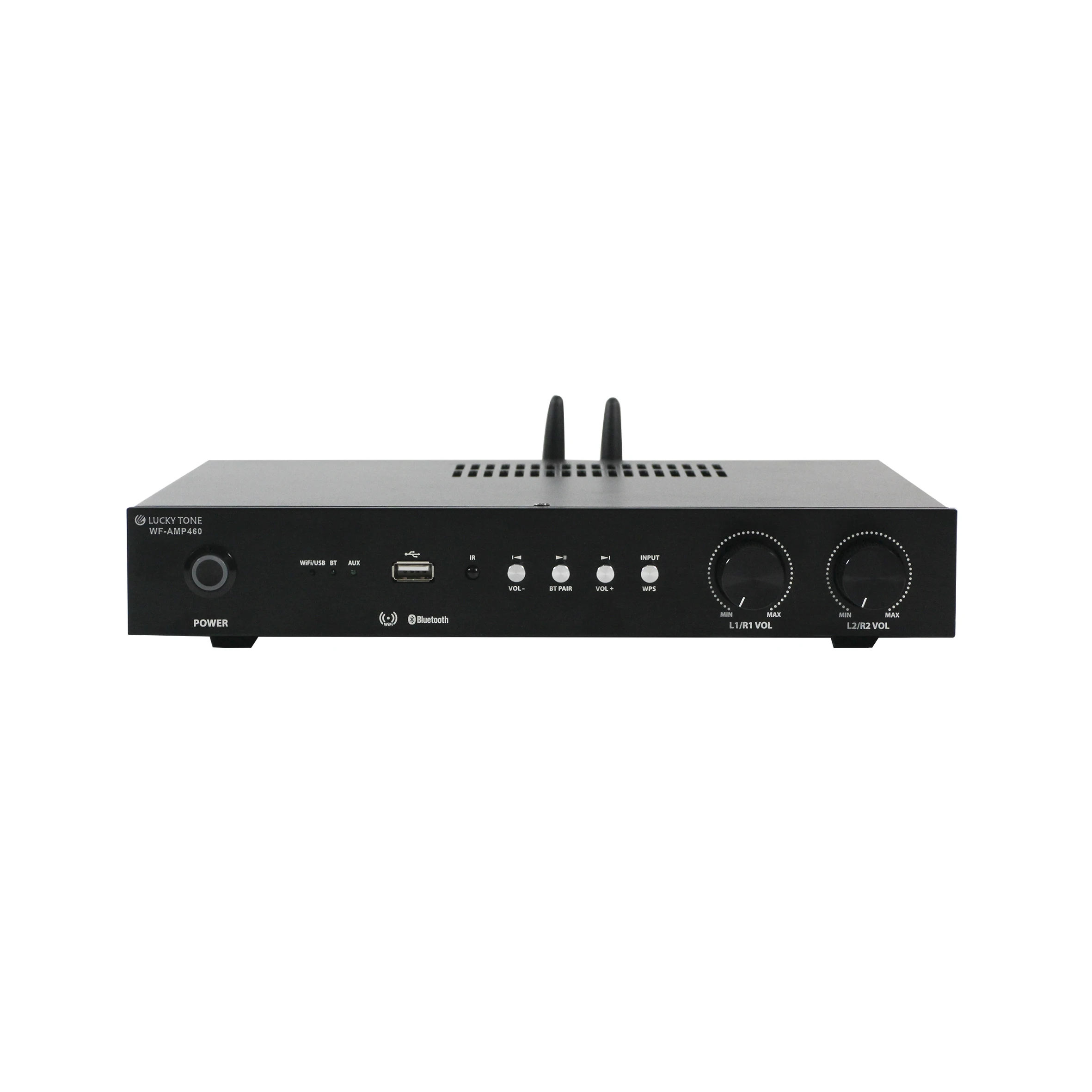 Audio Music Online - เครื่องขยายเสียงบลูทูธสมาร์ทโฮม 4*60W รองรับเพลงออนไลน์, วิทยุอินเทอร์เน็ต, Airplay, DLNA
