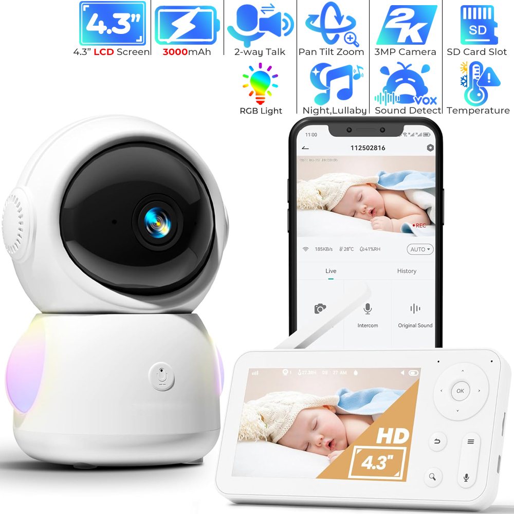 Audio Music Google - WiFi Baby Monitor พร้อม App Control