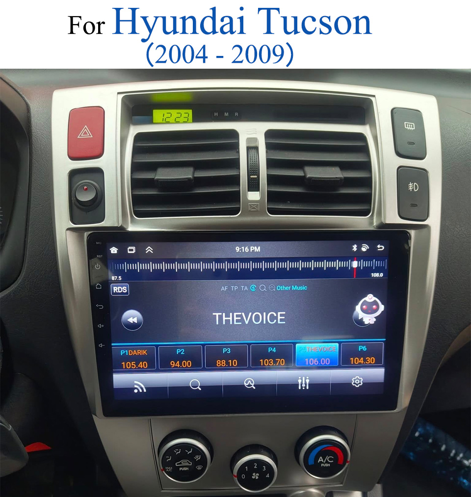 Audio Music India - วิทยุติดรถยนต์สำหรับฮุนได ทูซอน ปี 2004 2005 2006