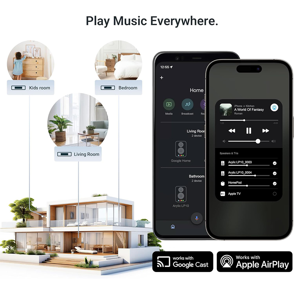เครื่องสตรีมเพลงไร้สาย Arylic  - Audio Music Google บทวิจารณ์และราคา